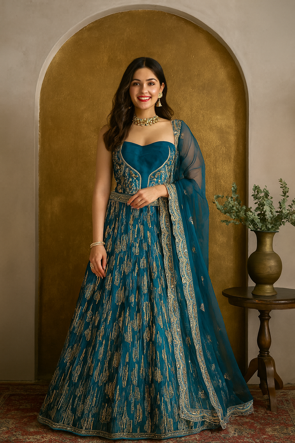 Blue Lehnga 748