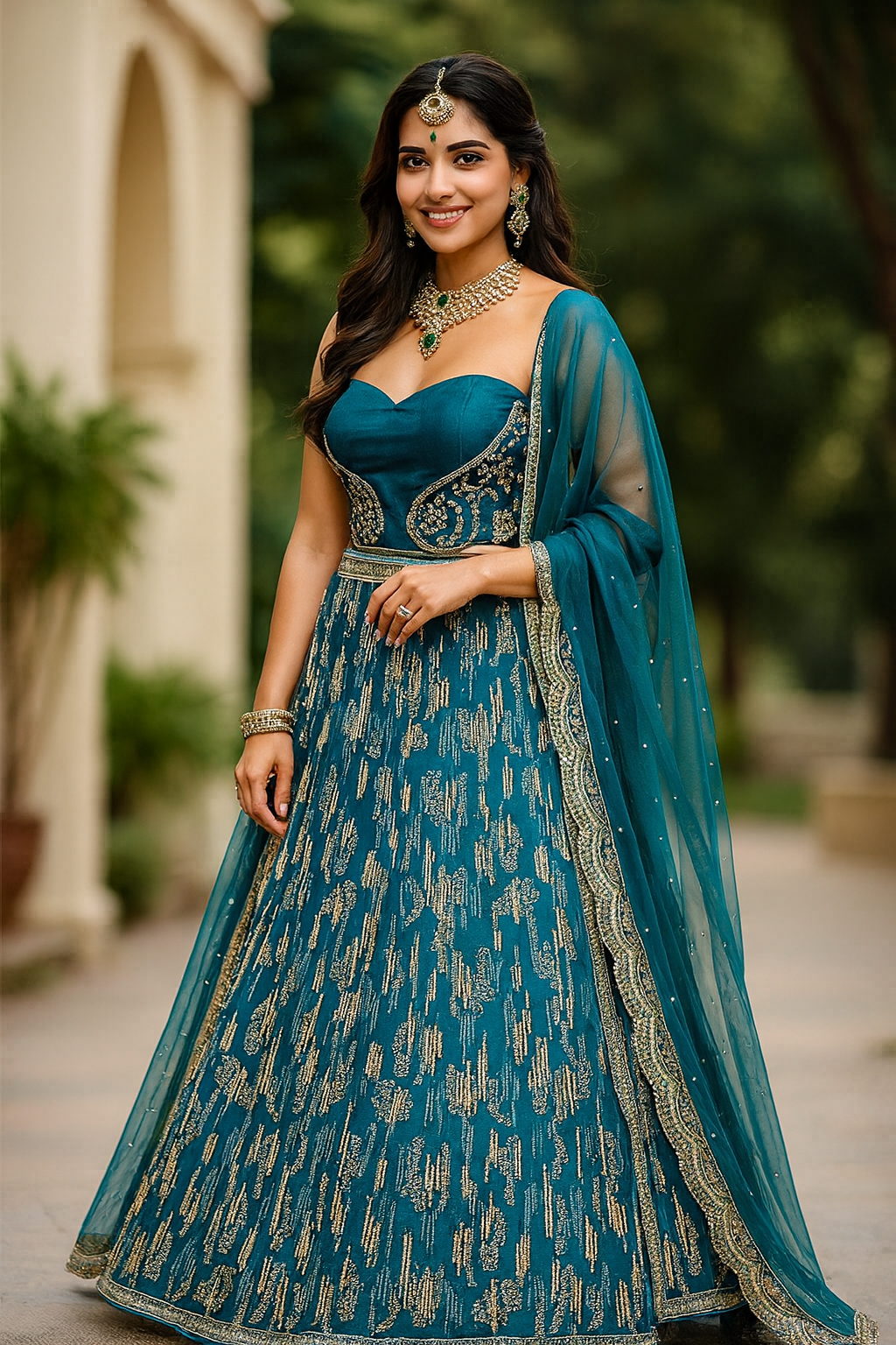Blue Lehnga 748